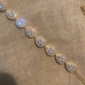 Gold and Crystal Maya Bracelet